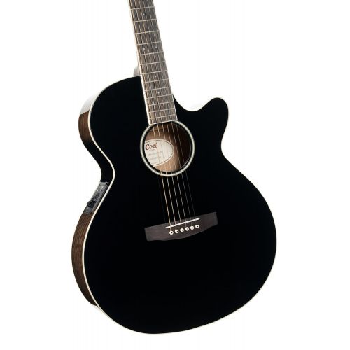 Гитара электроакустическая Cort Exotic-SFX Ash (Black Gloss)